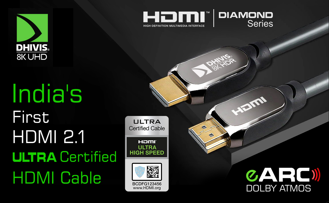HDMI 2.1 Certified 4K 120hz 3 Meters, eARC, 8K 60hz, Dolby Atmos