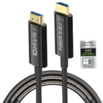 Fiber X2.1 Certified 8K HDMI – 15M  (Support RTX 3000) 48Gbps- 4K 120hz & 8K - HDCP 2.3, HDR 10+ and Dolby Vision (15M FIBER X2.1 Series ) Optical Fiber HDMI Cable