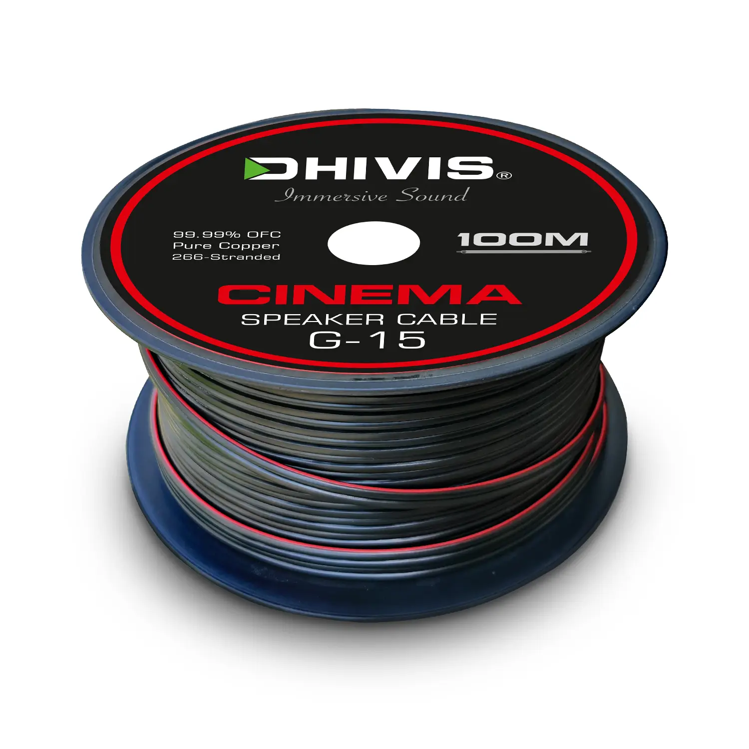 Master Car 100m Speaker Cable - 2 X 0.75 Mm² - Transparent Audio Wire Box