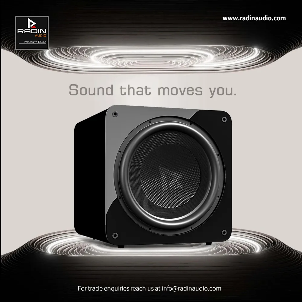 Powerful 12 Inch Powered Subwoofer | RADIN SX-12 600W RMS, Best active subwoofer India 1 Best active subwoofer India