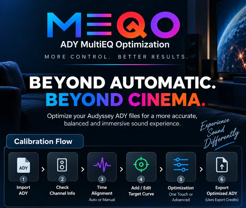 MEQO – DENON/Marantz MultEQ ADY Optimization Software 1 multeq app